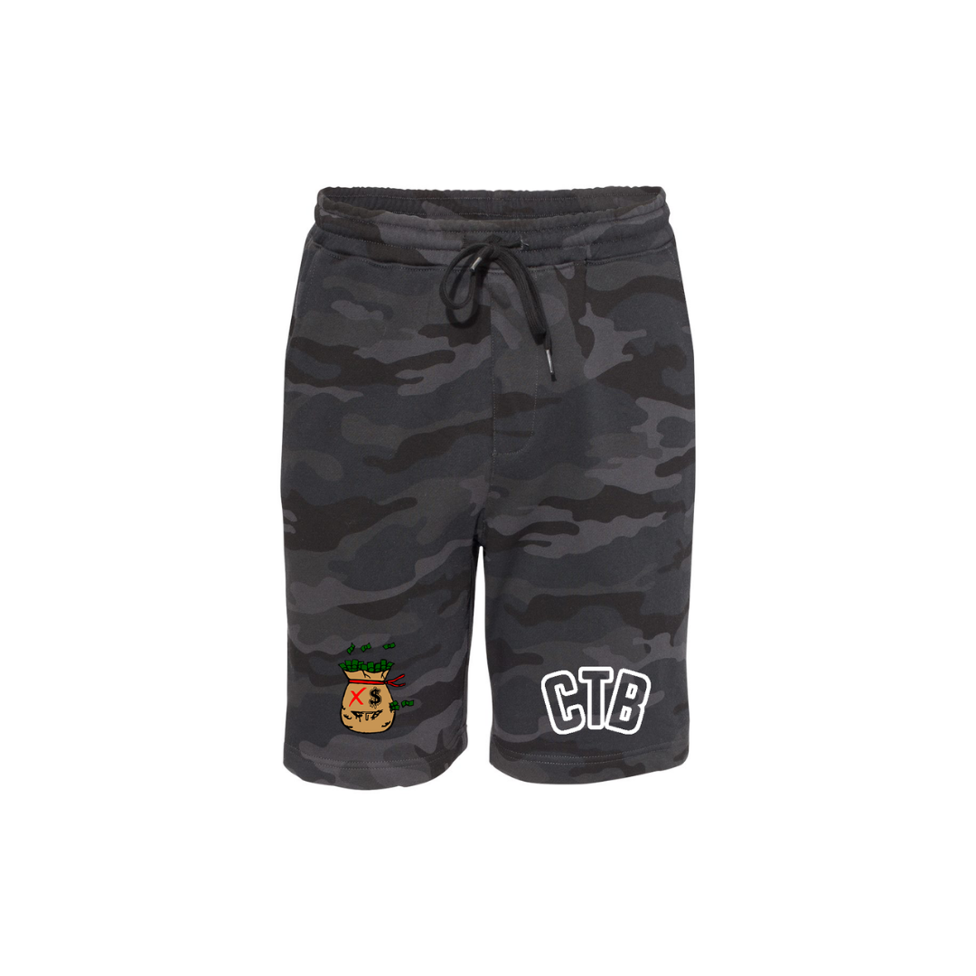 Chase the Bag/Money Bag Cotton Shorts