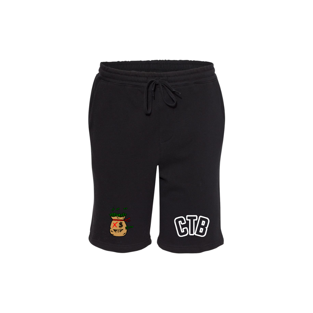 Chase the Bag/Money Bag Cotton Shorts
