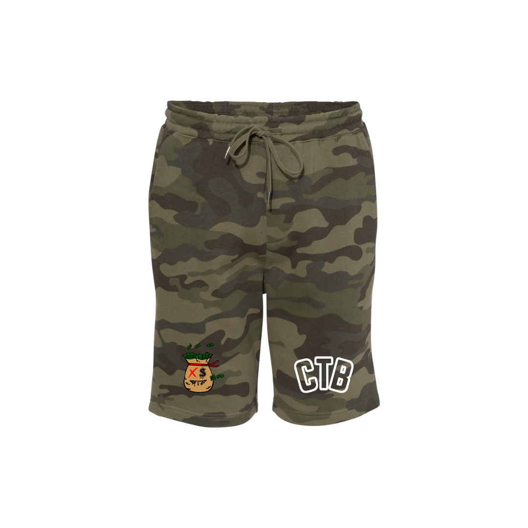 Chase the Bag/Money Bag Cotton Shorts