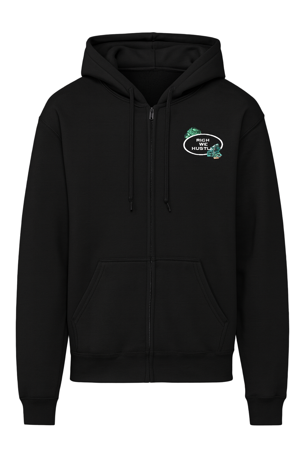 Rich Off Hustle Zip-Up Hoodie