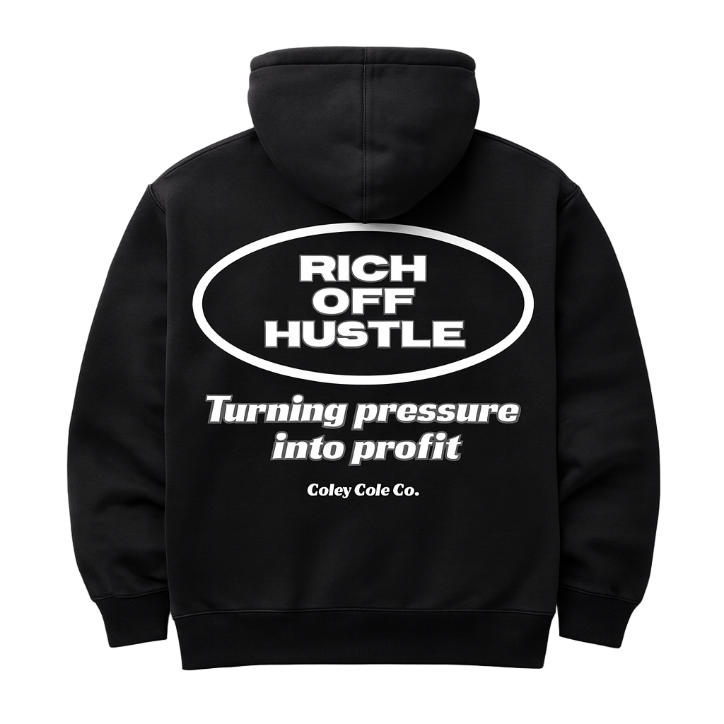 Rich Off Hustle Zip-Up Hoodie