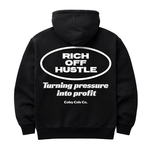 Rich Off Hustle Zip-Up Hoodie