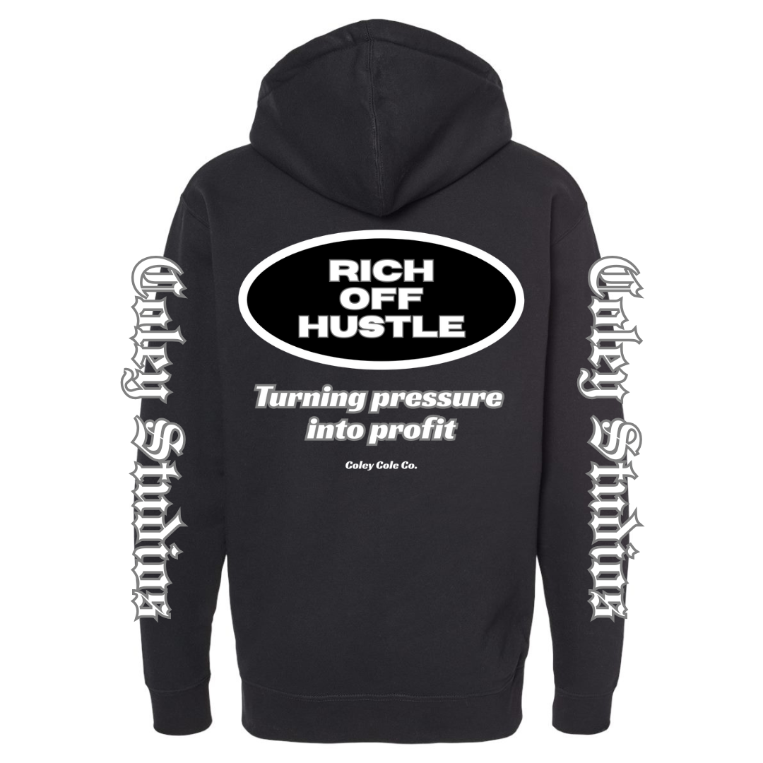 Rich Off Hustle Zip-Up Hoodie