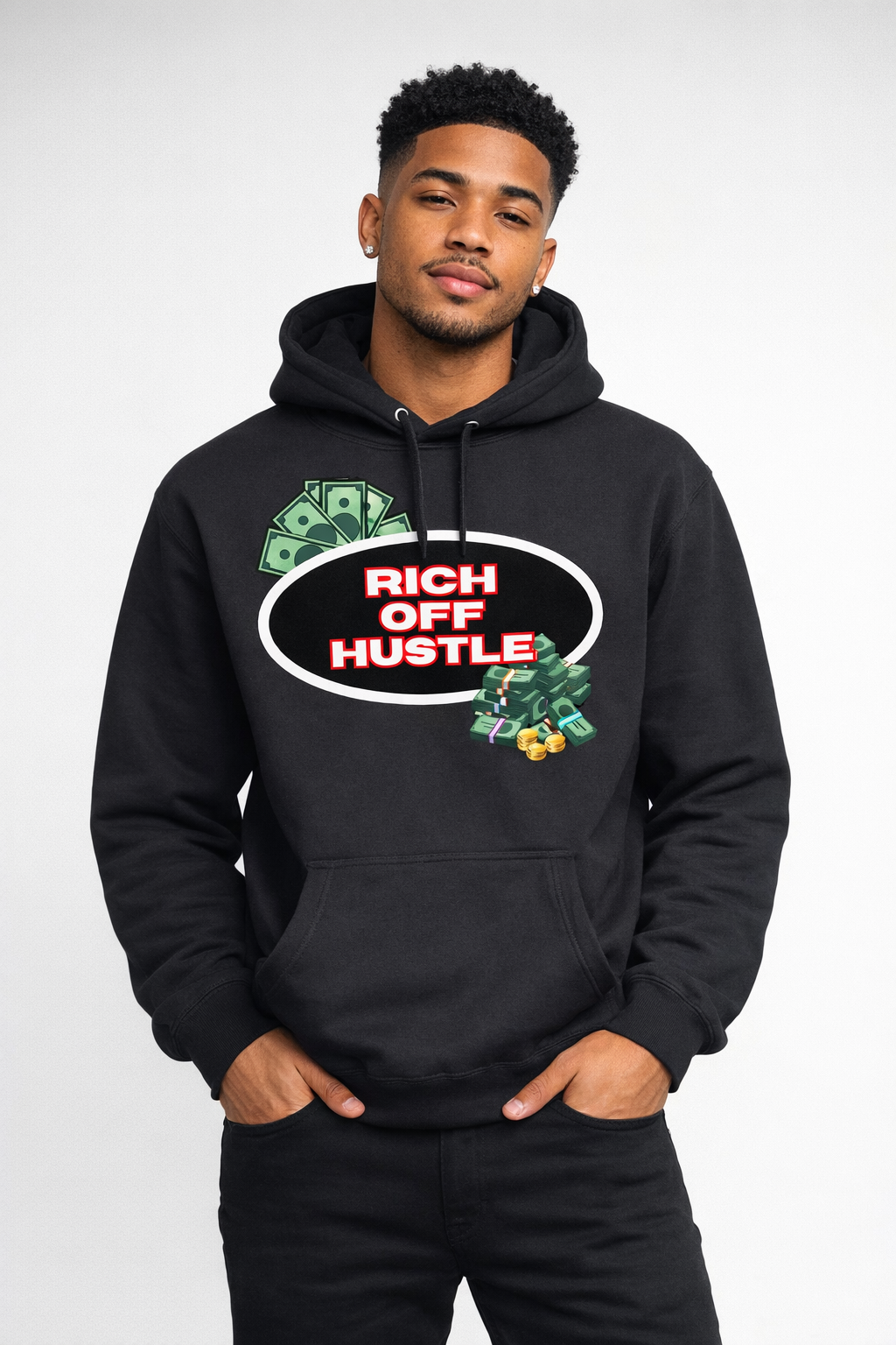 Rich Off Hustle Hoodie (Bugs Bunny Edition)