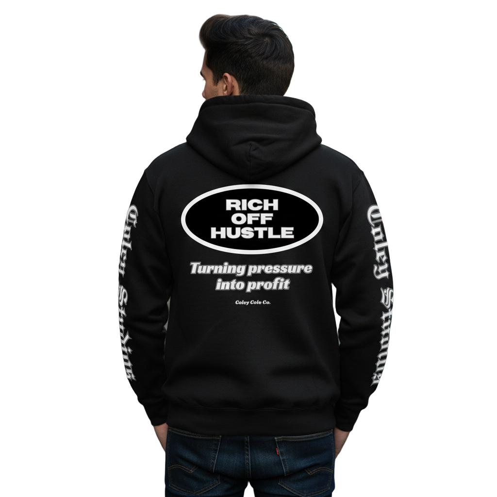 Rich Off Hustle Zip-Up Hoodie